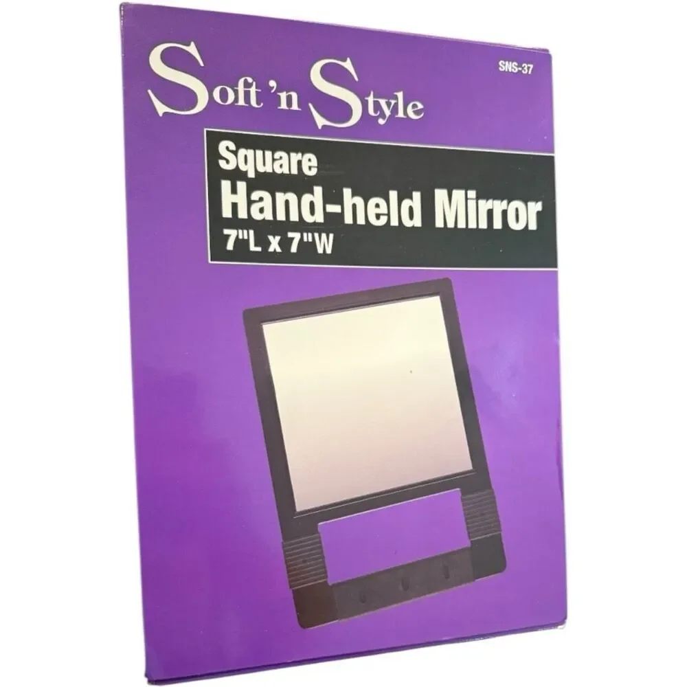 Brand New Soft & Style Handheld Square Mirror 7 x 7